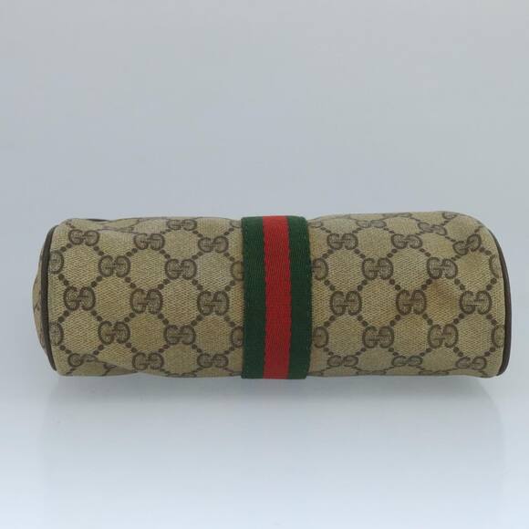 GUCCI GG Supreme Web Sherry Line Clutch Bag Pvc Beige 89 01 012 - Picture 6 of 16